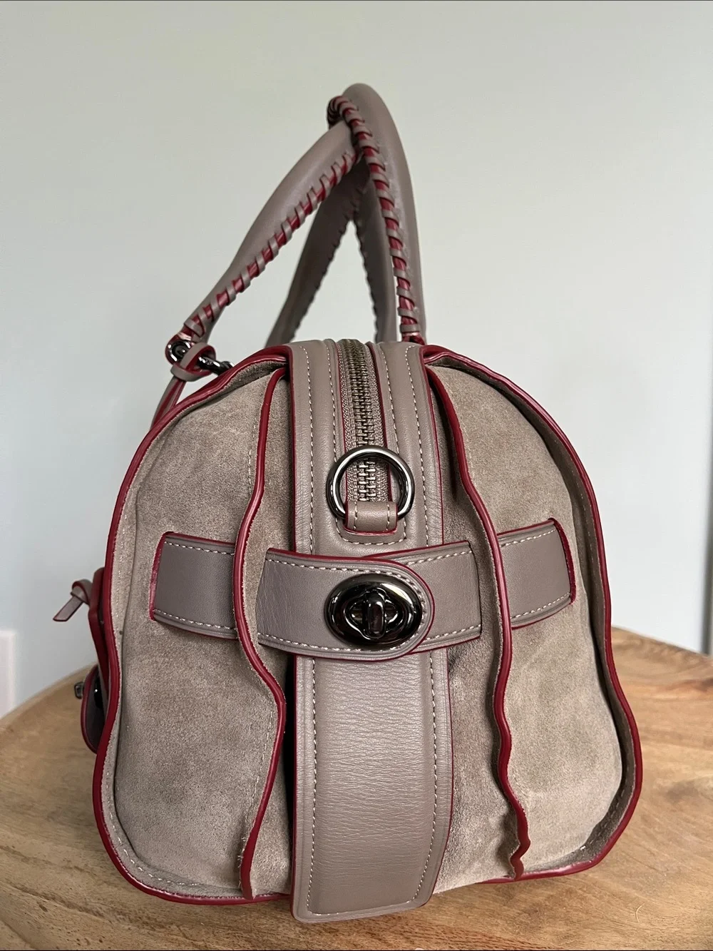NWT Coach 1941 Ace Satchel Bag 75th Anniversary Gray Whipstitch Limited Edition - Picture 7 of 17